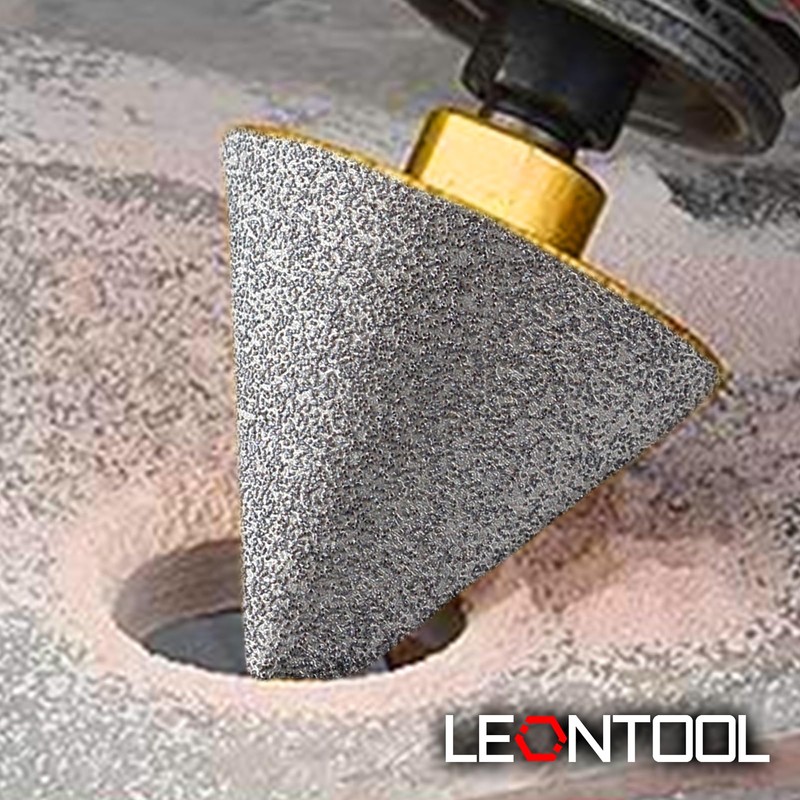 LEONTOOL Diamond Beveling Chamfer Bits 5/8-11" Thread Diamond Countersink Drill