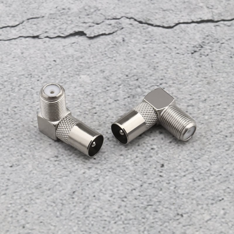 eMagTech 10Pcs TV Aerial Coaxial Female to Male Right Angle