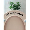 Put Me Down Cute Mickey Hands Toilet Seat/Lid Sticker -