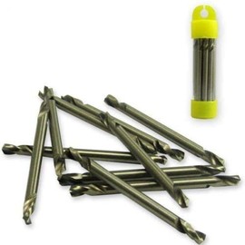 10pc 1/8" Double Ended Cobalt M35 Drill Bit Set