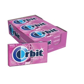 ORBIT Gum Bubblemint Sugar free Chewing Gum, 14 Pieces (Pack of 12)