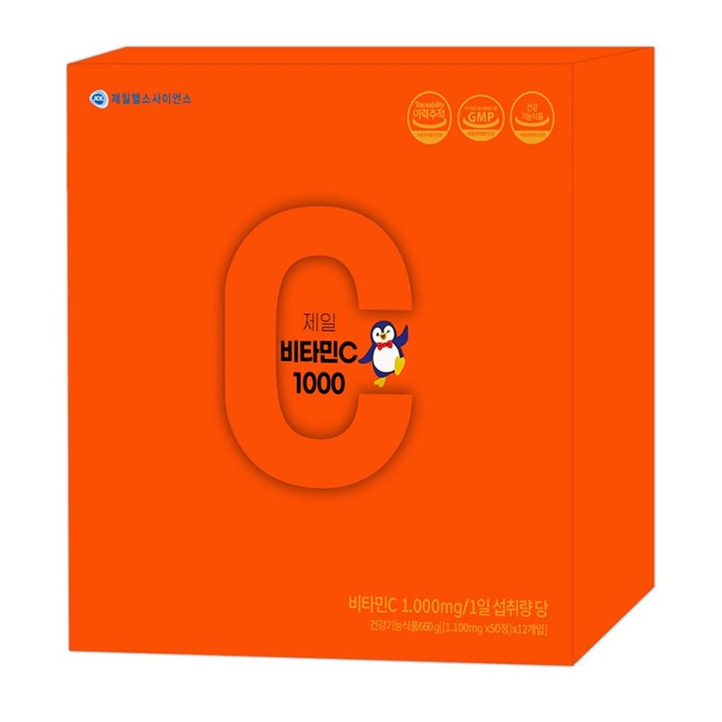 제일헬스사이언스 비타민C 1000 메가도스용 대용량, 600정, 1개 Jeil Health Science