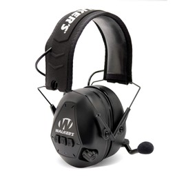 Walker's Bluetooth Passive Protection Muff CVC Noise Cancellation Clear Digital Sound, Black