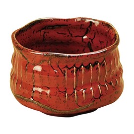 Yamako 79301 Shaved Matcha Bowl, Yuzu Red, Made in Japan