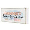 LEARN BY TROWEL AND ERROR GARDNERS GIFT IDEA WOODEN BLOCK