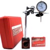 KHCRAFT Professional Dial Indicator Magnetic Base: Dial Indicator 0-1"x0.001" Steel