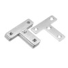 uxcell Flat T Shape Repair Mending Plate, 50mmx50mm, Stainless Steel