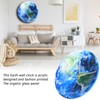 Earth Wall Clock Acrylic Silent Movement Accurate Cutting Stable Non