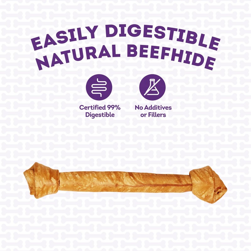 Treatly American Beefhide Bones 21-22" Dog Chew Treats - Chicken