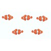 Set of 12 mini clownfish models