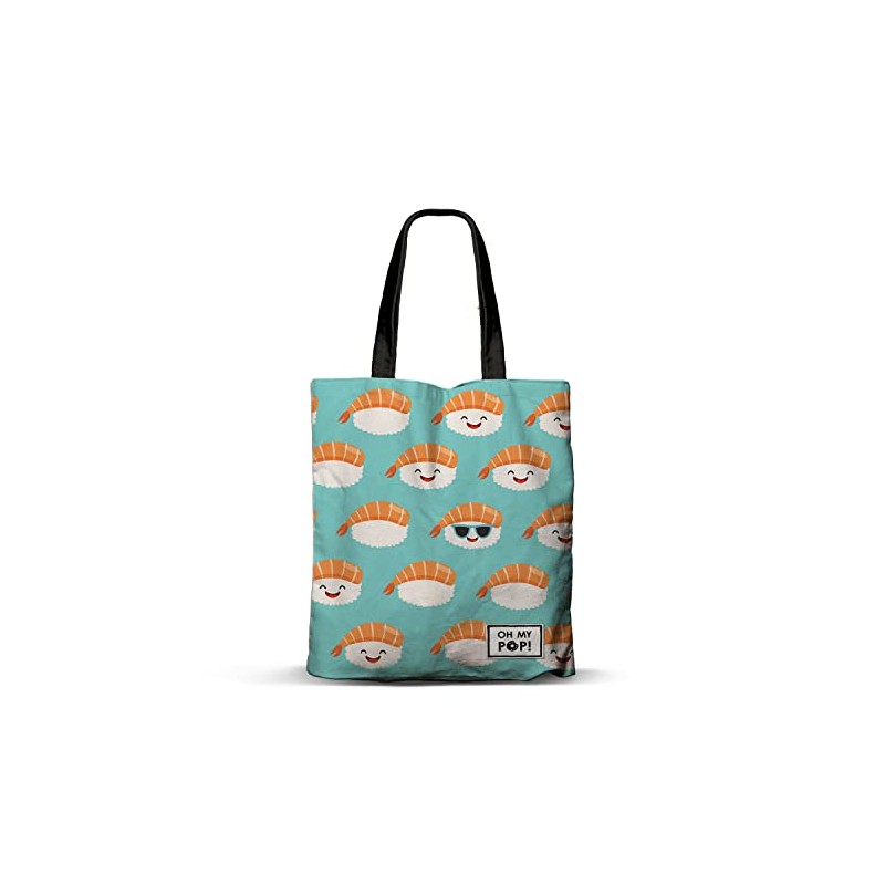 Oh My Pop! Nigiri-FAN Shopping Bag Turquoise, turquoise, Fan Shopping