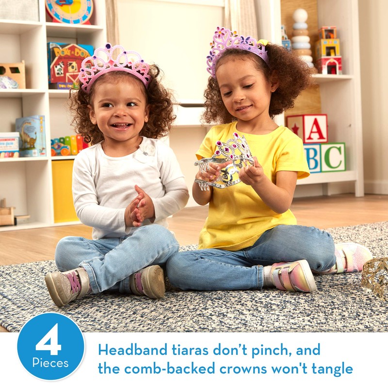 Melissa & Doug Dress-Up Tiaras Role Play Collection | Pretend