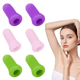 6Pcs Facial Cupping Gesicht Schröpfen Schröpfgläser Silikon Schröpfgläser Gesicht Wiederverwendbar Face Cupping für Augenmassage Hals Rücken Körper Cup Kit (Rosa,Lila,Grün)