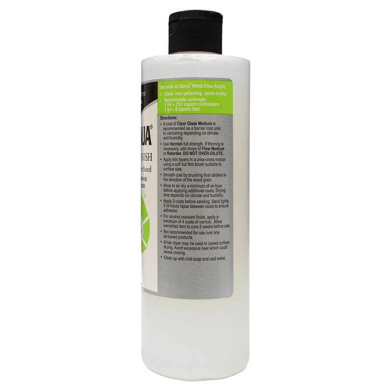 Jo Sonja Polyurethane Gloss Varnish 16oz Bottle - Two Pack