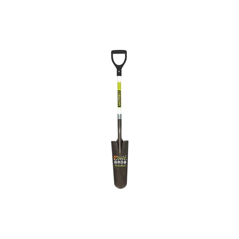 Drain Spade, 29 in. Handle L, Steel Blade