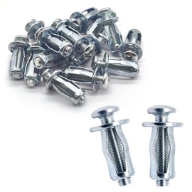 Vordpe Pack of 15 cavity metal anchors, M5 x 25 cavity dowels, metal, wall plugs, hollow space, Fischer cavity dowels, plasterboard, plasterboard dowels, metal, expansion dowels