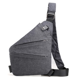 Anti Theft Bag: Men Women Anti-Theft Travel Crossbody Bag - Portable Crossbody Bag - Adjustable Fashion Shoulder Bag - Suitable for travel | sports & work (Grey)