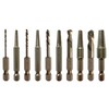NordWolf 10-Piece Stubby Left Hand Reverse Drill Bit and Screw
