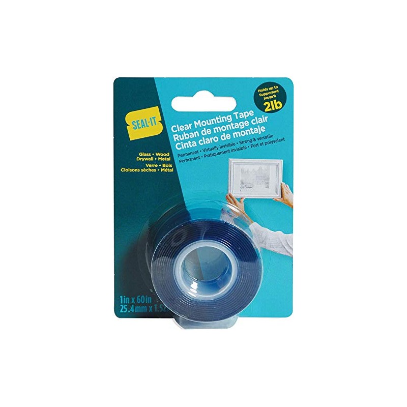 Seal-It Mounting Tape, 1 x 60 Inches, 2lb (40651)