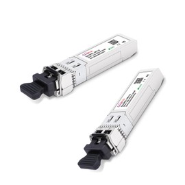 10GBase-SR SFP+ Module, 10G Multi-Mode LC 850nm Networking Transceiver for CO SFP-10G-SR, Meraki MA-SFP-10GB-SR, Ubiquiti UniFi UF-MM-10G, Fortinet, Meraki, Supermicro and More, up to 300m,2pcs