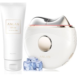 【Publicado en revistas populares】Anlan Caliente y Frío Levantador facial EMS eléctrico 45 grados de temperatura de elevación de enfriamiento de 3 colores para fotocumentación penetración de vibración