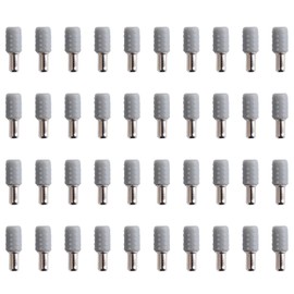 INCREWAY Shelf Support Pegs, 40PCS 5MM Metal Shelf Pins with Anti-Slip Rubber Cover Cabinet Shelf Clips for Bookcase Shelves Cupboard
