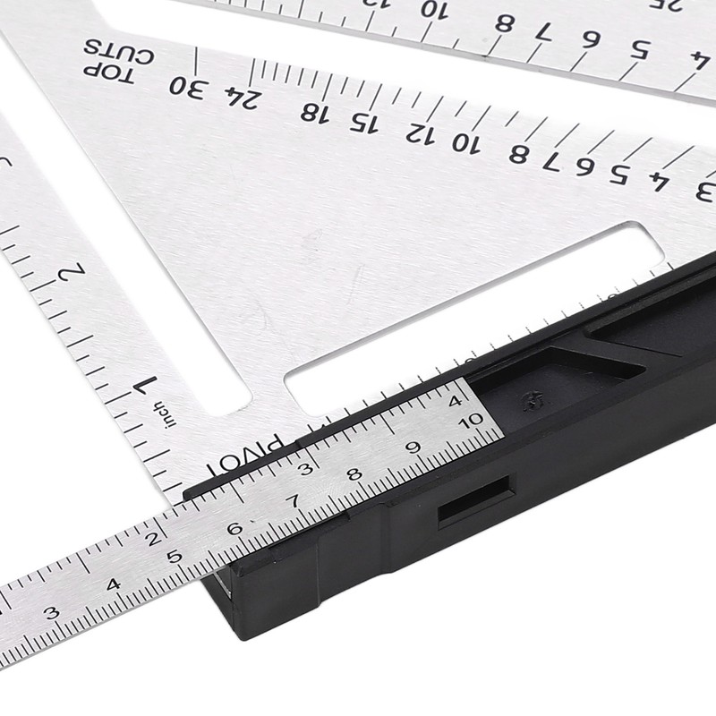 Woodworking Triangle Ruler 7in Dual Scale Square Angle Ruler Carpenter
