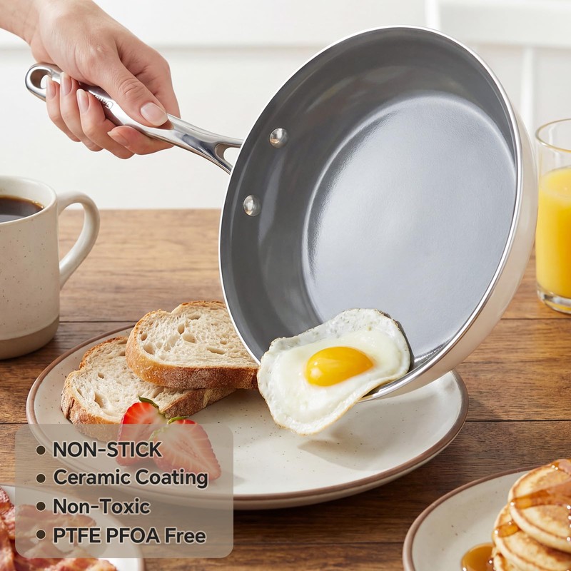 Cookersway Non Stick Frying Pans - 8 9.5 11 Inches