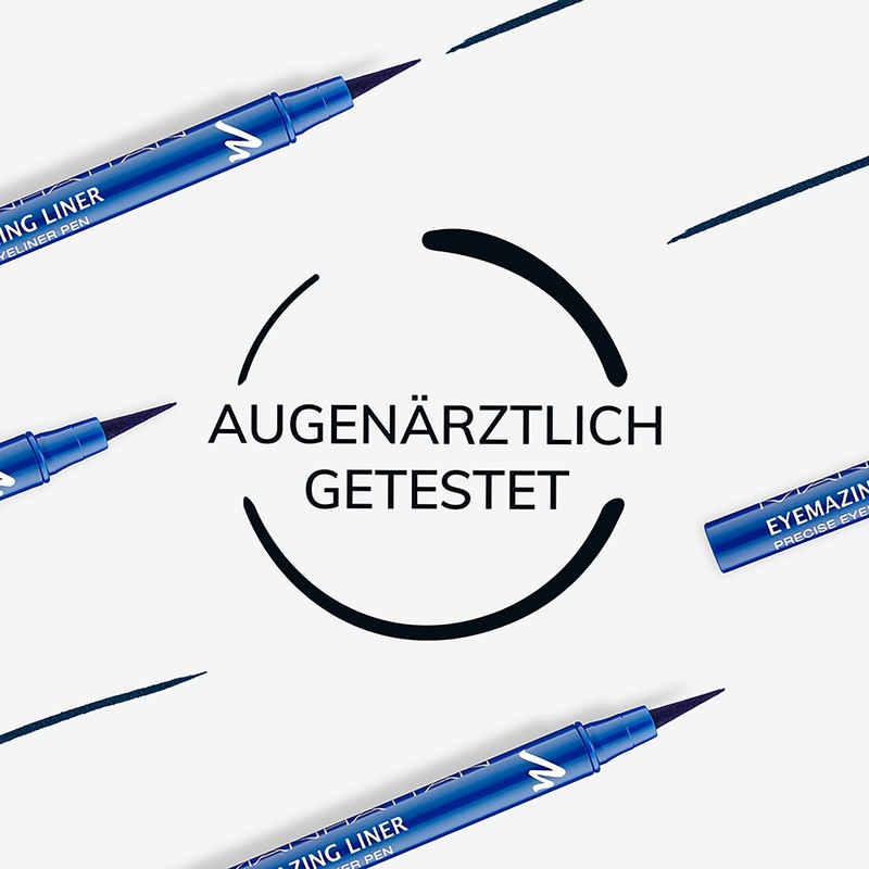 Manhattan Eyemazing Liner, Blue Felt Eyeliner for Ideal Application, Colour