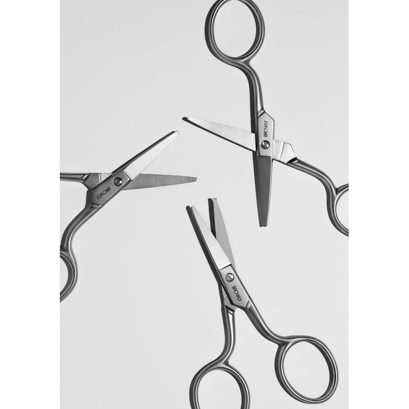 BROWLY Eyebrow scissors, desired test winner with rounded tips for