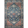 Loloi II Skye Collection SKY-08 DENIM / BRICK, Traditional 2'-6"