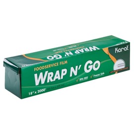 Karat 18-Inch x 2000 ft WRAP N’ GO Foodservice Film with Serrated Cutter