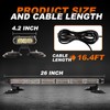 ASPL 26inch 126 LED Rooftop Emergency Strobe Lights Bar Double