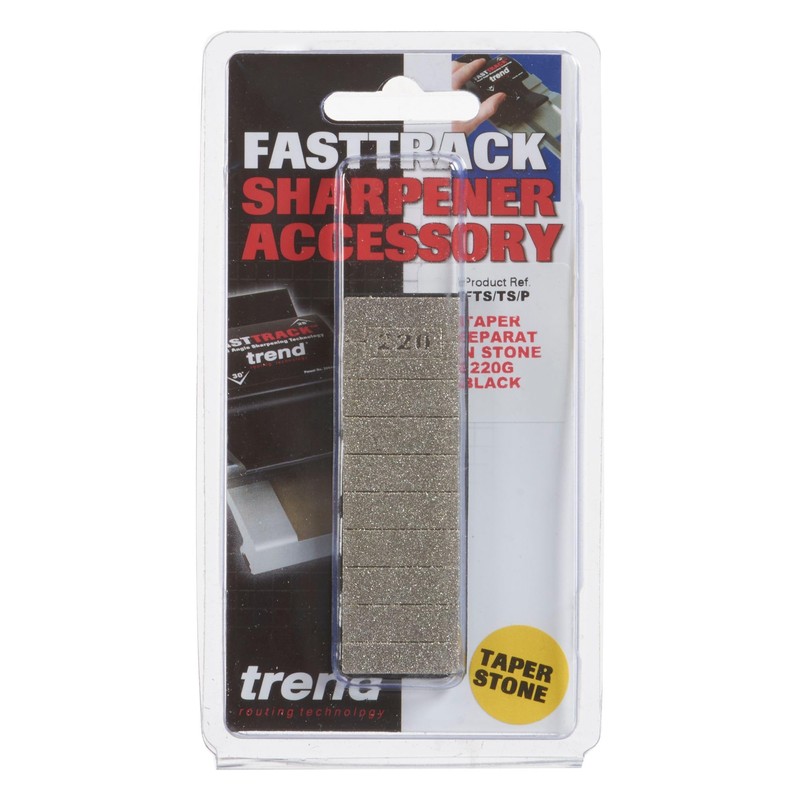 Trend FastTrack Preparation Taper Sharpening Stone, 220 Grit, FTS/TS/P