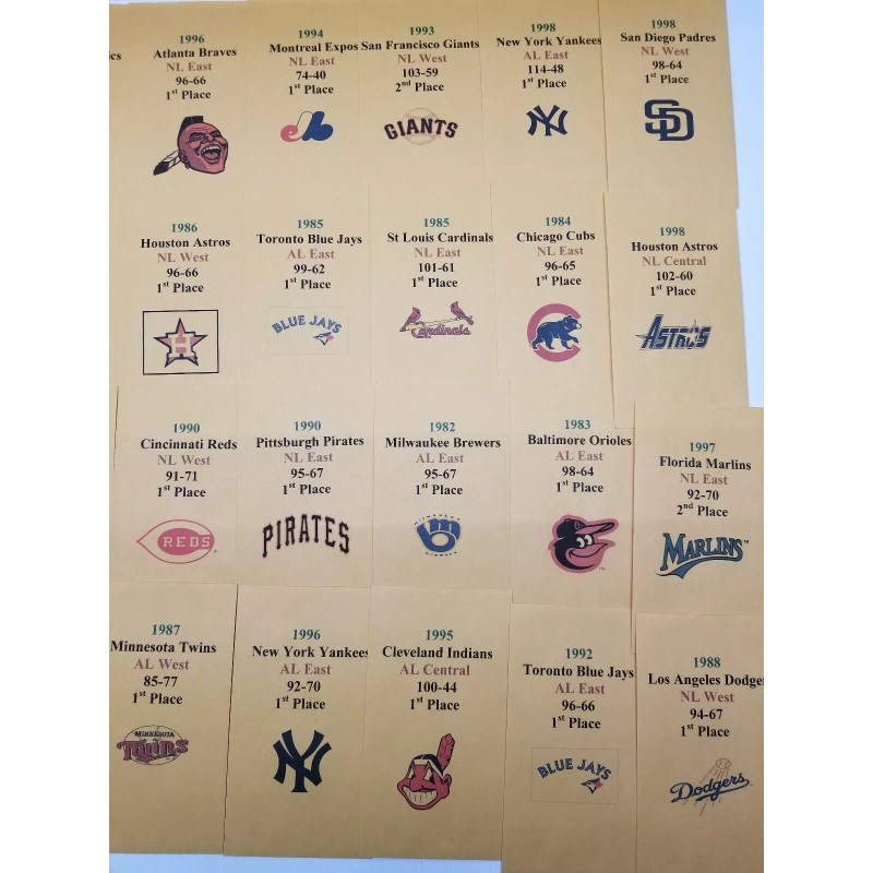 Strat-O-Matic Strat-O-Matic Baseball 80's & 90'S Complete A & B
