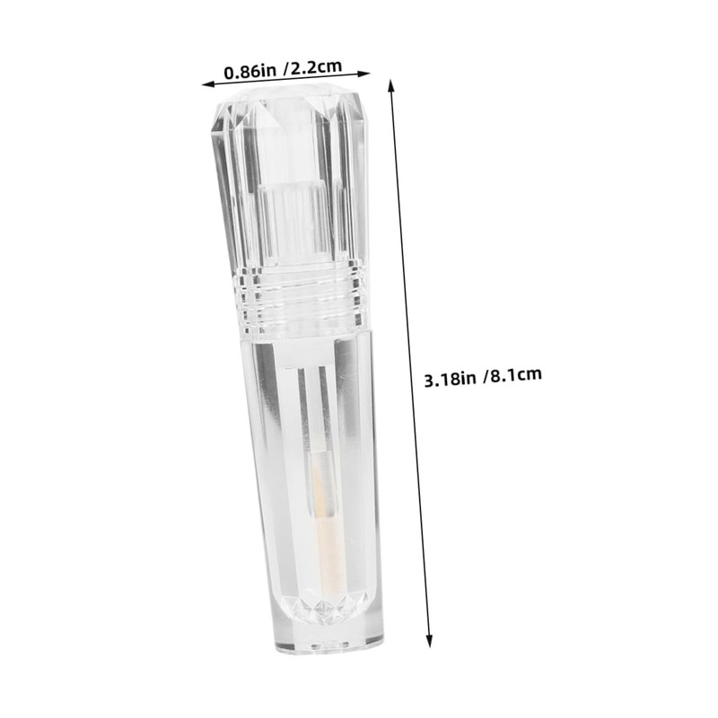 Baluue 2pcs Empty Lip Gloss Tube Refillable Container for Liquid