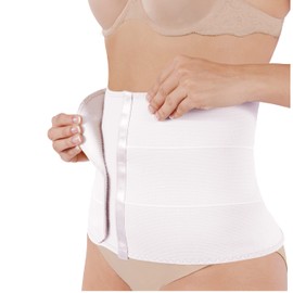 New Form iMom Fajas Postparto Cesarea - Fajas para Mujer Moldeadora Envolvente Corta - Cinturilla para Mujer Moldeadora con Tela de Compresión Colores Blanco y Nude