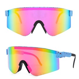 BECILES Sunglasses Cycling Glasses Men Women Sports Glasses Cycling Glasses Protective Glasses Sunglasses Anti-UV for Outdoor Activities such as Cycling Running Climbing Driving Fishing Golf Ski