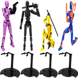 UTST Drawing Doll Action Figure Figure Stand Display Stand (Black Purple Yellow Orange)
