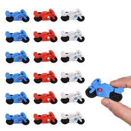 MGTECH Motorcycle Erasers for Kids, 18Pcs 3D Mini Motorbike Vehicle Puzzle Take Apart Erasers for Party Favors Classroom Rewards