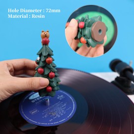 sdroceRyaM Record Player Decor Cute Squirrel Turntable Accessory Christmas Elements Decoration Turntable Weight Clamp for Vibration Damping LP Disc