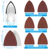 129Pcs Oscillating Multitool Sanding Pad Kit, Universal Finger Sanding Pads