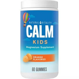 AGILIPET Fits Natural Vitality Kids Magnesium Gummies, Orange Flavor, 60 Count