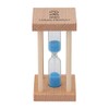Mehrfarbige Sanduhr aus Holz für Heim und Schule. 2min blau