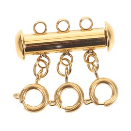 DOITOOL Spring Clasp Necklace Connector Layering Clasp for DIY Jewelry Making for Necklaces Bracelets for Multi Strand Designs