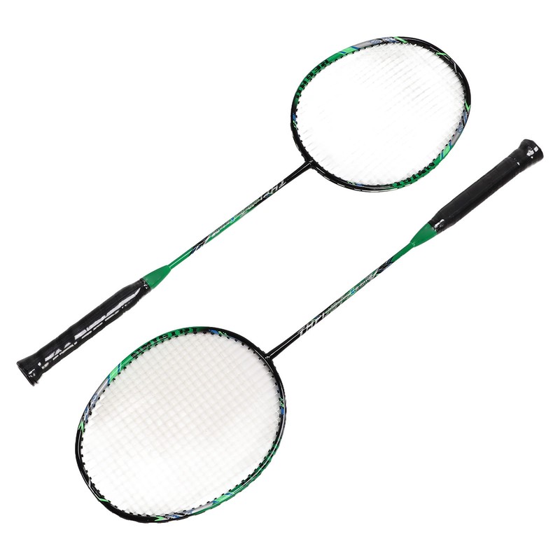 2 Pcs Carbon Fiber Badminton Rackets Ultra Light Adult for