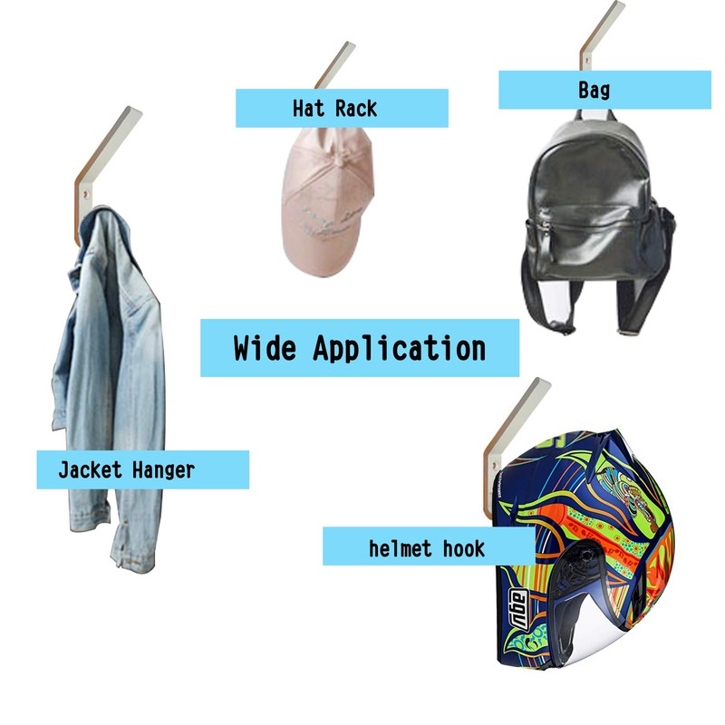 EBaokuup 6 Set Helmet Holder - Wall Mounted Motorbike Helmet