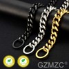 GZMZC Dog Chain Collar High Polished Stainless Steel Cuban Link