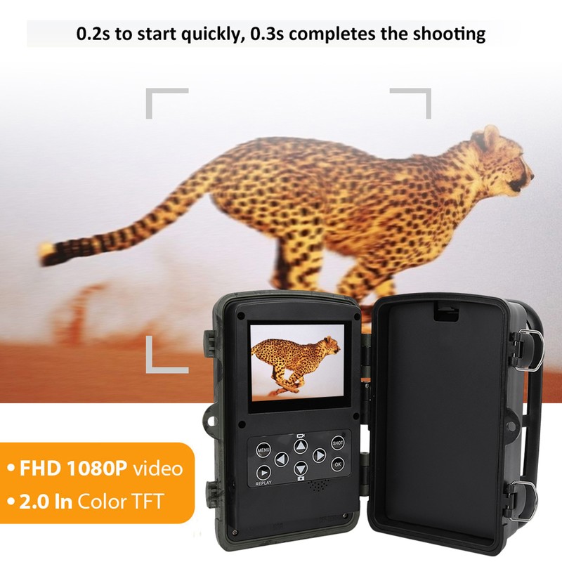 Outdoor Hunting Trail Camera 16MP 1080P IP65 Waterproof Infrared Night