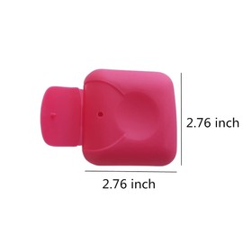 Contenedor portátil de jabón de viaje con tapa, organizador de jabonera de plástico para baño, hogar, senderismo, camping (paquete de 4)